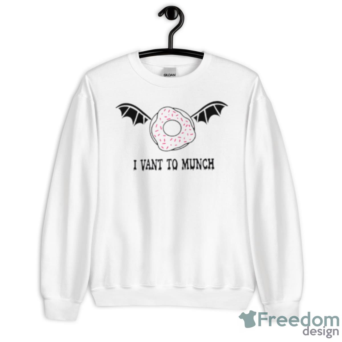 Count Donut I Want To Munch Shirt - Unisex Heavy Blend Crewneck Sweatshirt