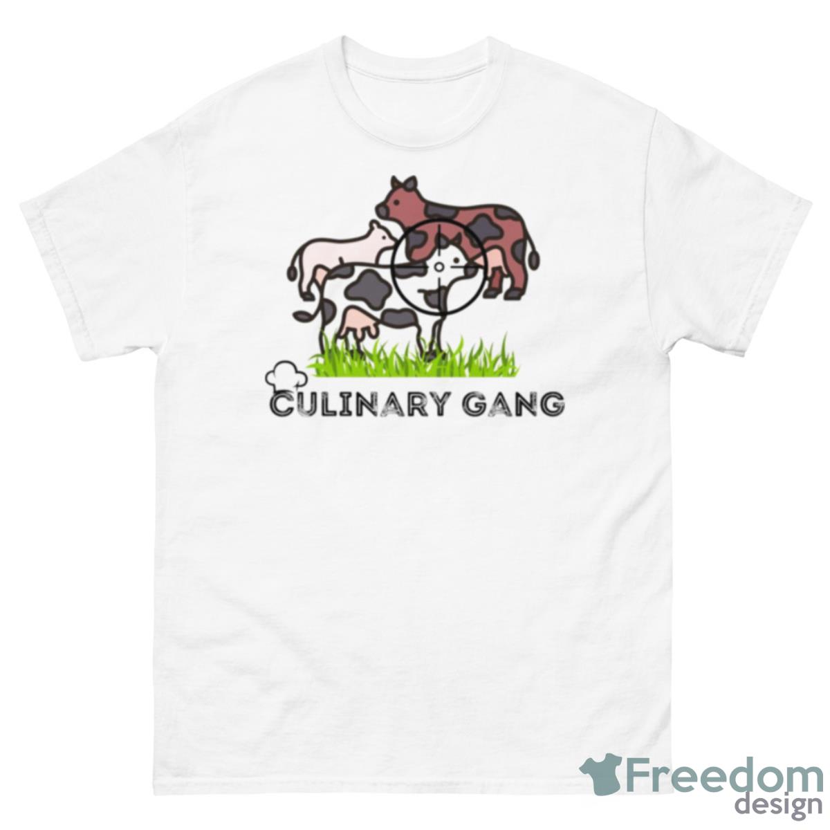 Cow Culinary Gang Shirt - 500 Men’s Classic Tee Gildan