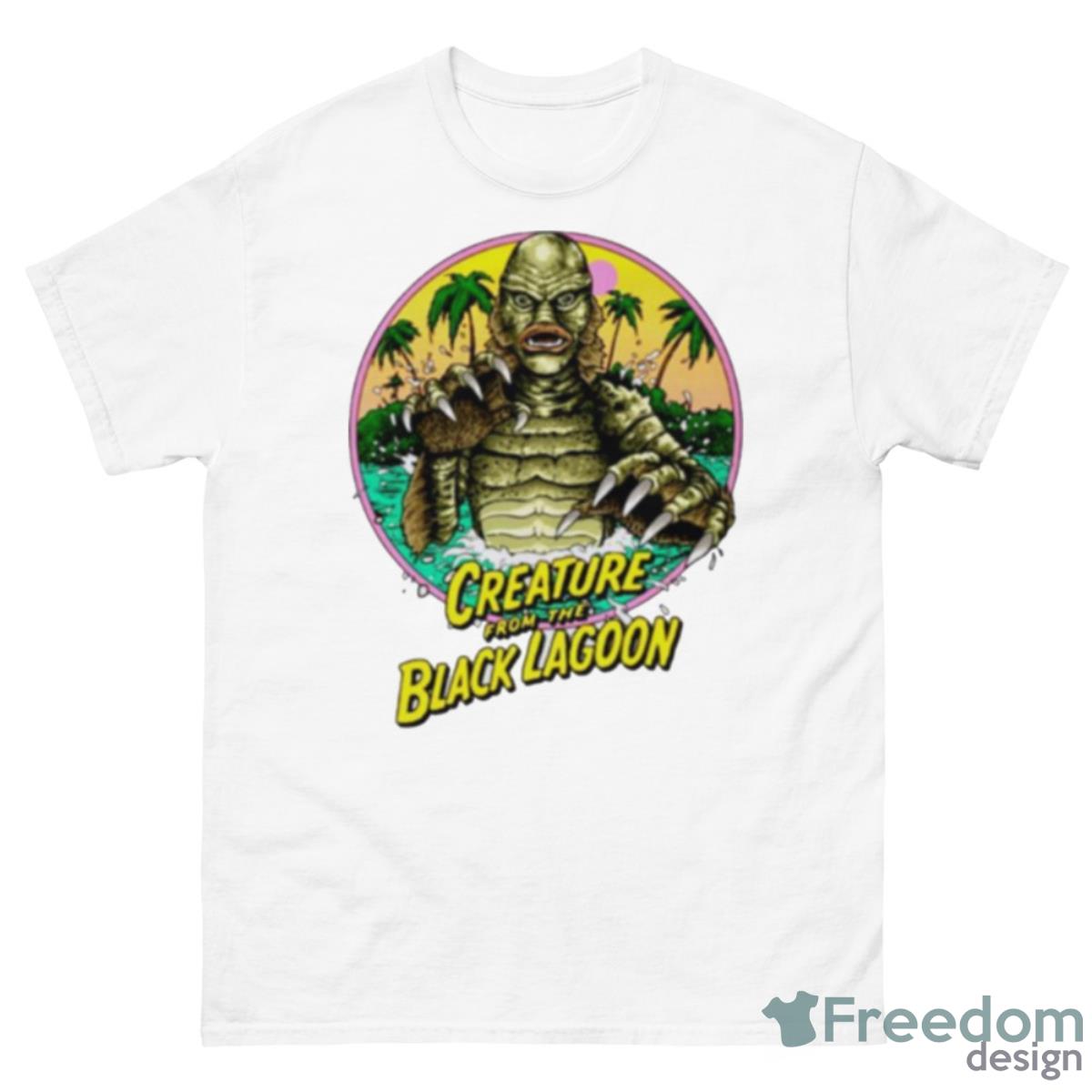 Creature From The Black Lagoon Beachside Creepin Shirt - 500 Men’s Classic Tee Gildan