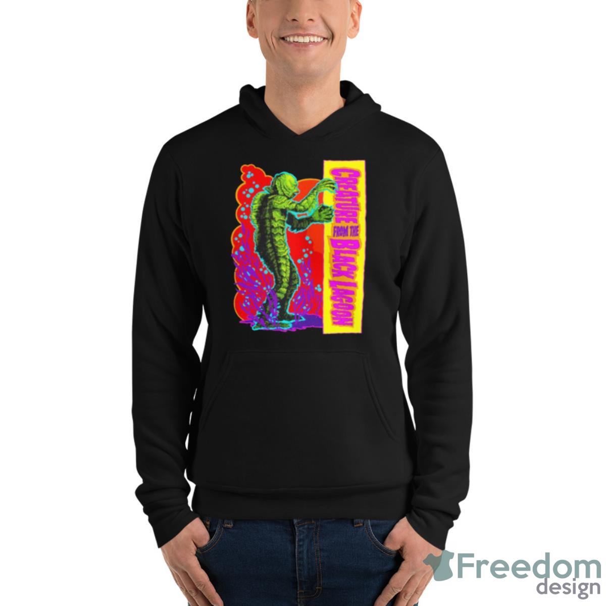 Creature From The Black Lagoon Retro Gill Man Shirt - Unisex Fleece Pullover Hoodie Creature From The Black Lagoon Retro Gill Man Shirt - Unisex Fleece Pullover Hoodie