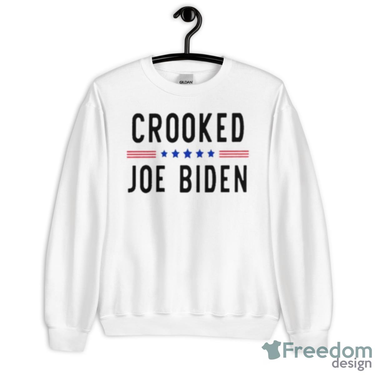 Crooked Joe Biden USA Shirt - Unisex Heavy Blend Crewneck Sweatshirt