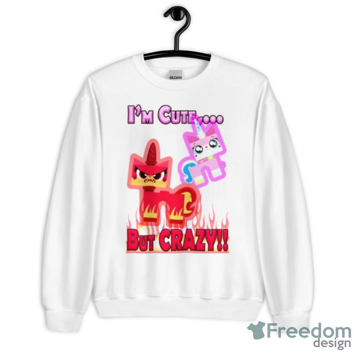 Cute But Crazy Unikitty Shirt - Unisex Heavy Blend Crewneck Sweatshirt