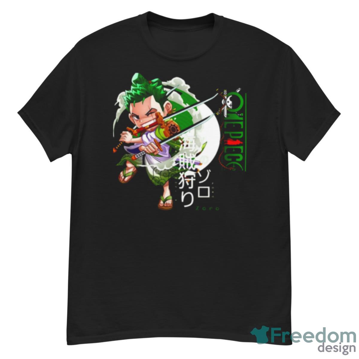 Cute Chibi Of Roronoa Zoro Japanese Text One Piece Manga Shirt - G500 Men’s Classic T-Shirt Cute Chibi Of Roronoa Zoro Japanese Text One Piece Manga Shirt - G500 Men’s Classic T-Shirt