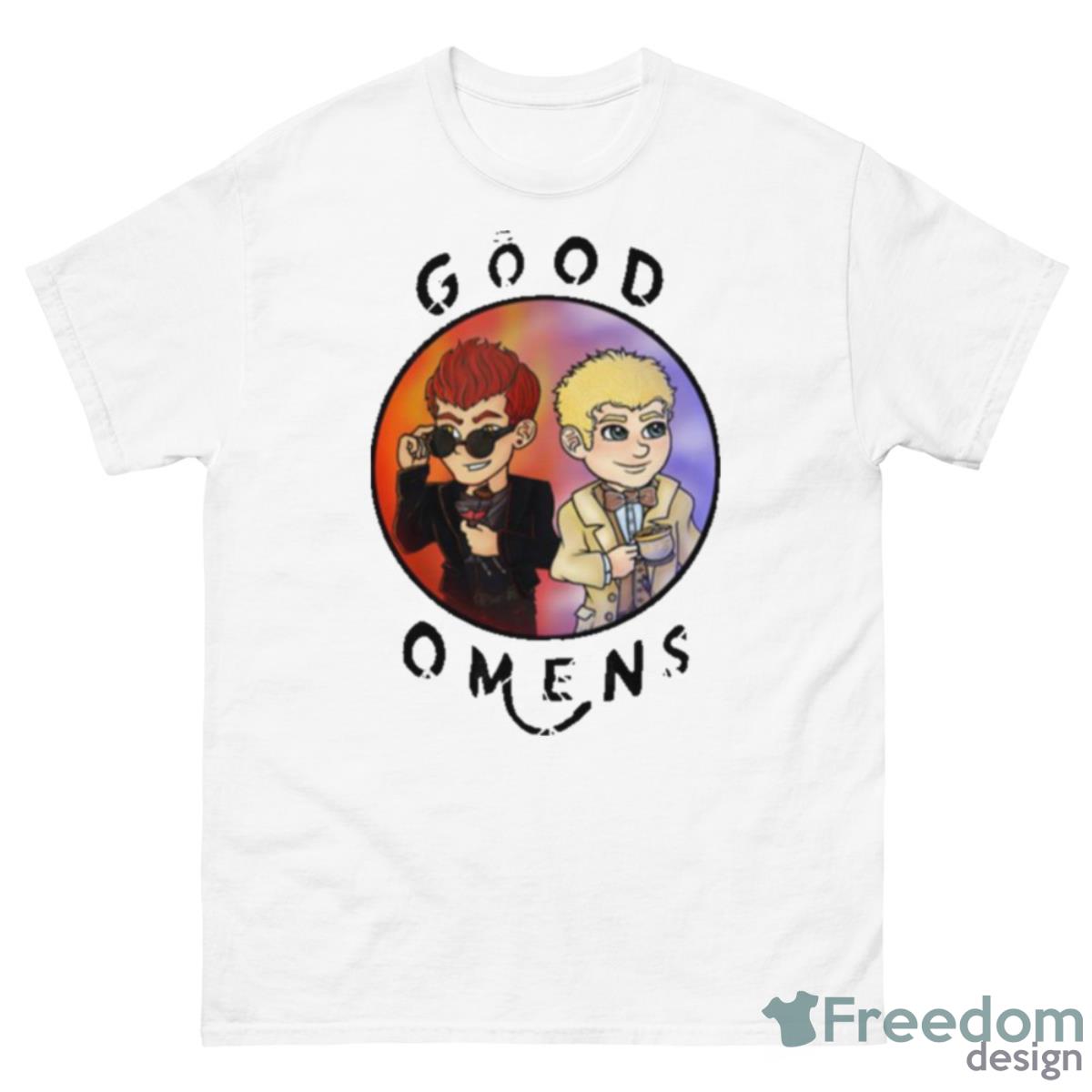 Cute Fanart Good Omens Series Shirt - 500 Men’s Classic Tee Gildan