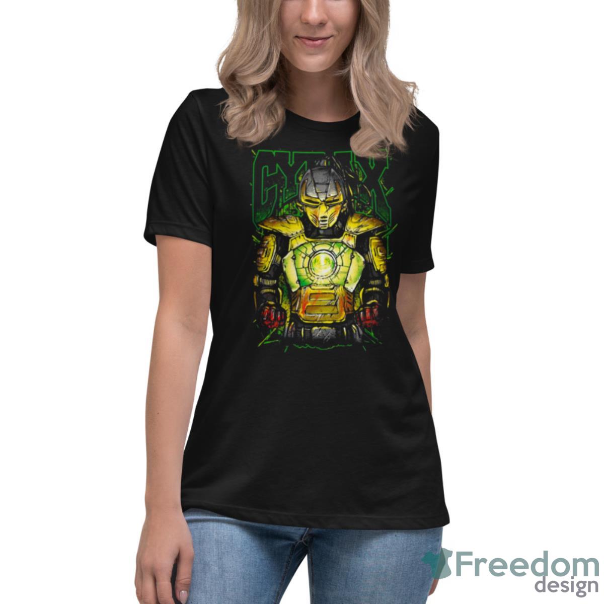 Cyrax Anime Mortal Kombat Art Shirt - Womens Relaxed Short Sleeve Jersey Tee Cyrax Anime Mortal Kombat Art Shirt - Womens Relaxed Short Sleeve Jersey Tee