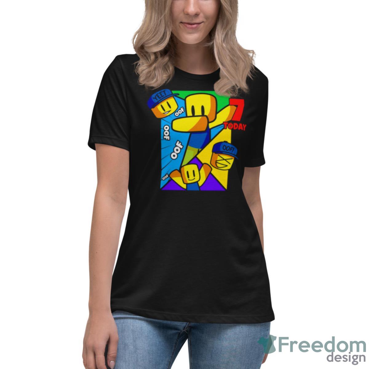 Roblox Noob Vibrant Style Shirts T shirt For Womens Size S-3XL