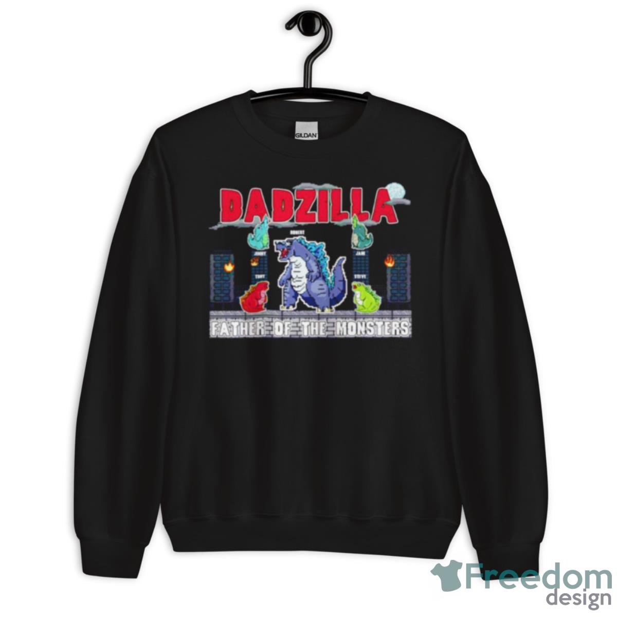 Dadzilla Father Of The Monsters T Shirt image Dadzilla Father Of The Monsters T Shirt - Unisex Crewneck Sweatshirt