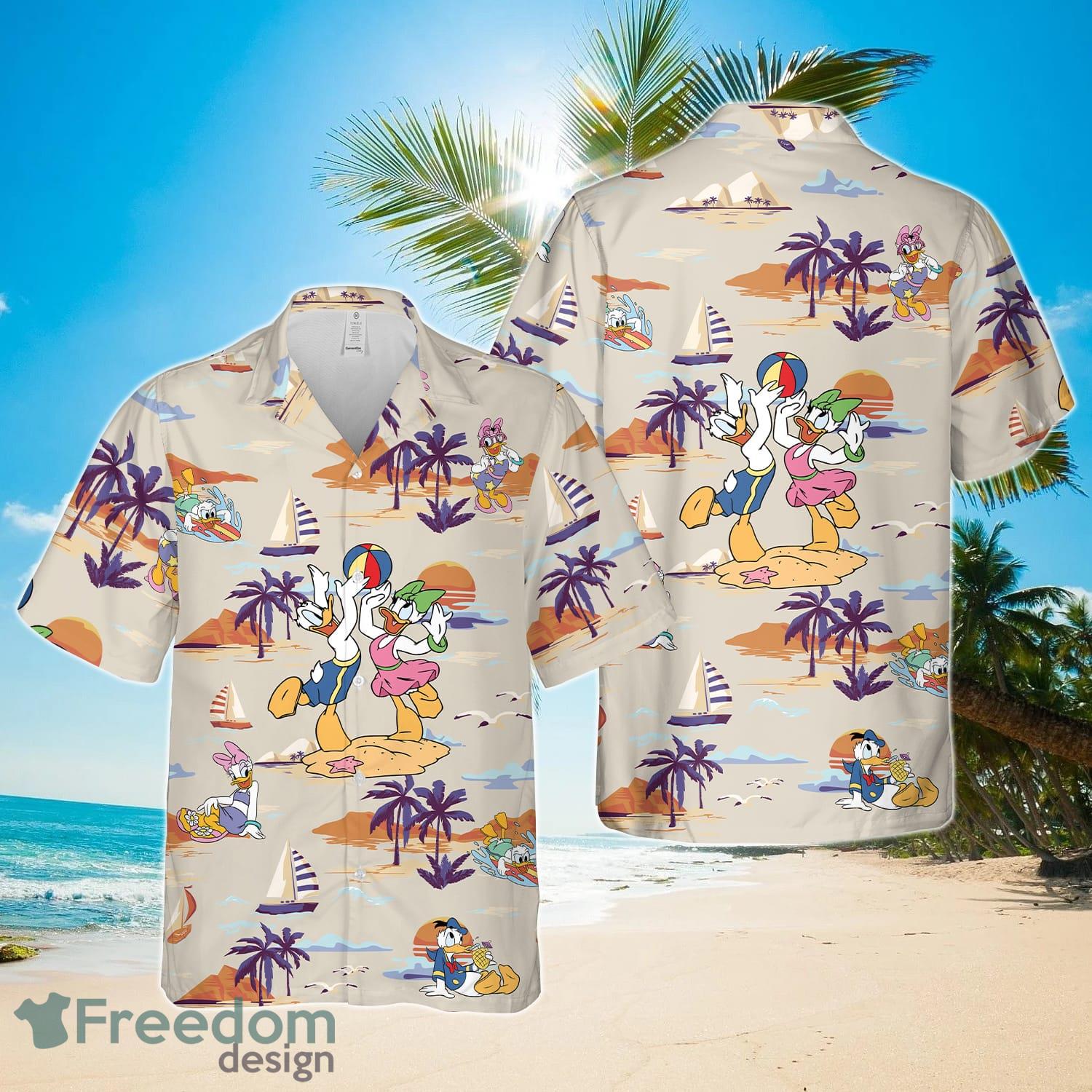 Daisy And Donald Duck Tropical Hawaiian Shirt For Men And Women Product Photo 1