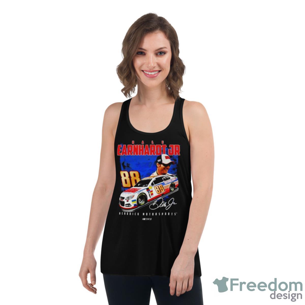 Dale Earnhardt Jr. Hendrick Motorsports Team Collection Legends Car Shirt - Womens Flowy Racerback Tank Dale Earnhardt Jr. Hendrick Motorsports Team Collection Legends Car Shirt - Womens Flowy Racerback Tank