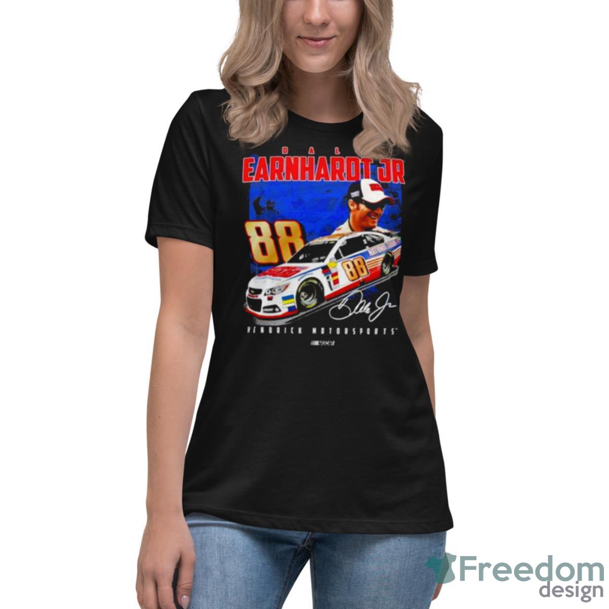Dale Earnhardt Jr. Hendrick Motorsports Team Collection Legends Car Shirt - Womens Relaxed Short Sleeve Jersey Tee Dale Earnhardt Jr. Hendrick Motorsports Team Collection Legends Car Shirt - Womens Relaxed Short Sleeve Jersey Tee