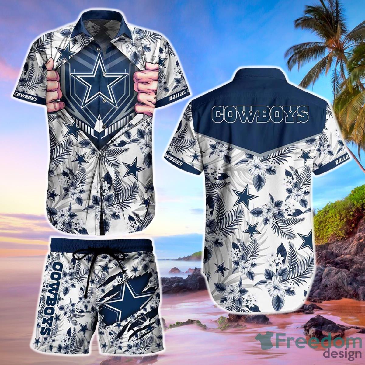 Dallas Cowboys NFL Football Hawaiian Shirt And Short New Summer For Big Fans Gift For Men Women Product Photo 1