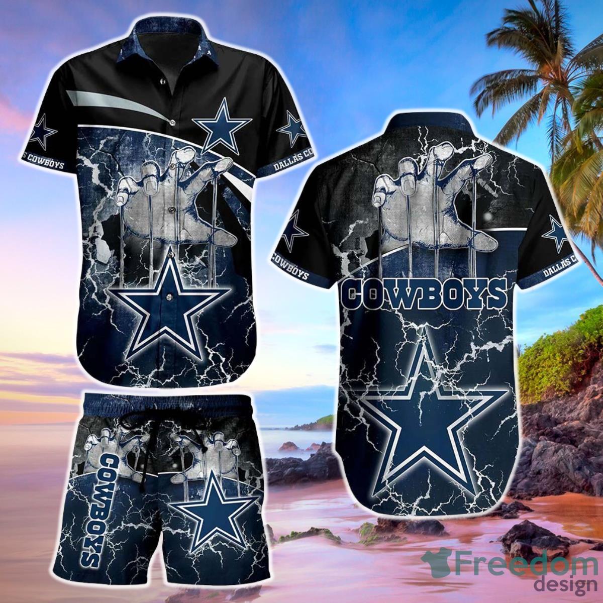 Dallas Cowboys NFL Hawaiian Shirt And Short Style Summer Product Photo 1