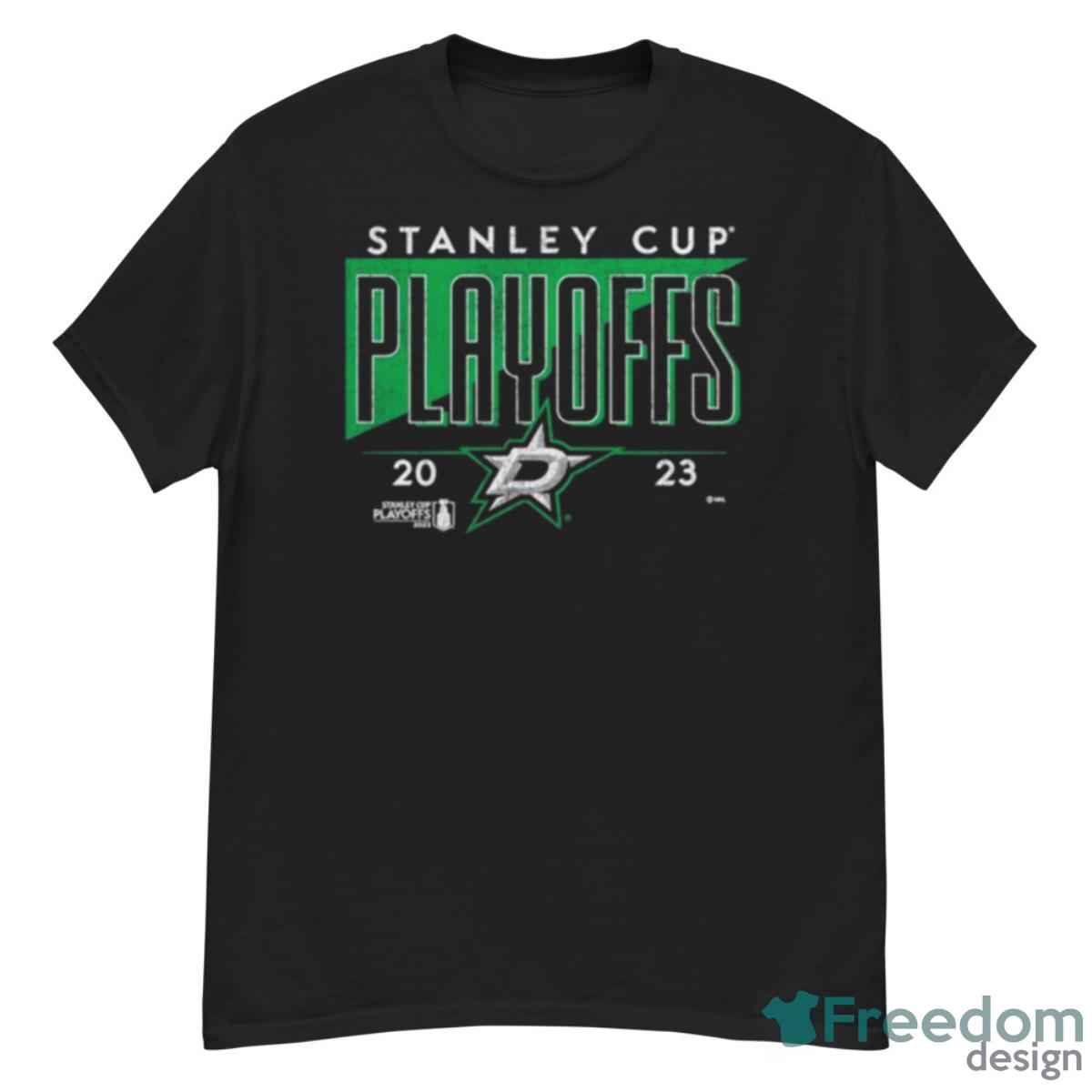 Dallas Stars 2023 Stanley Cup Playoffs Tri Blend Crease T Shirt - G500 Men’s Classic T-Shirt