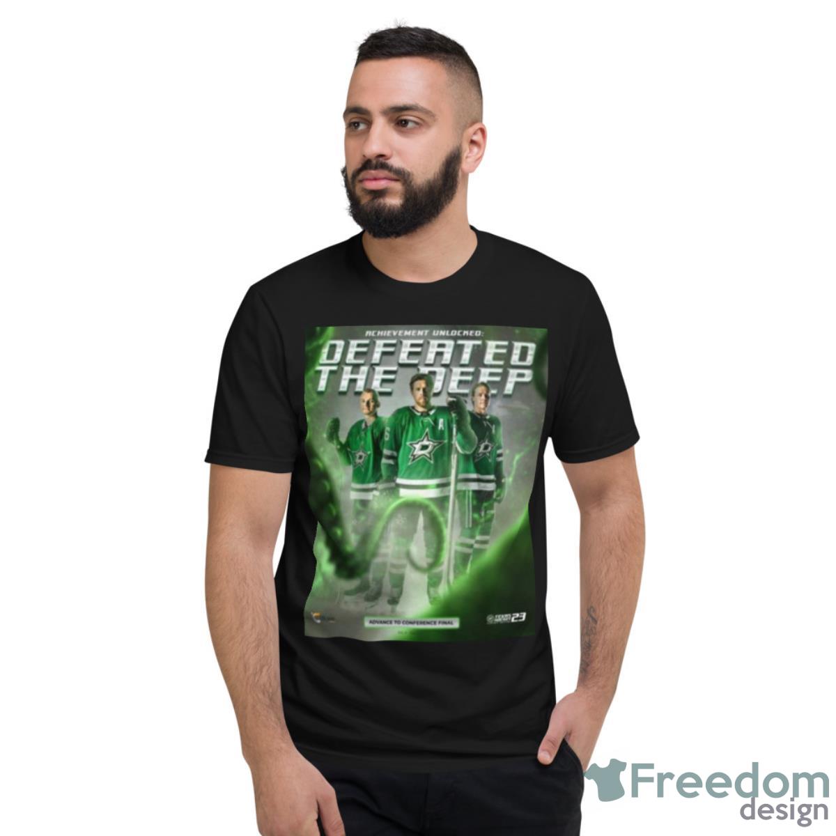 Dallas Stars Achievement Unlocked Defeated The Deep Shirt - Short Sleeve T-Shirt