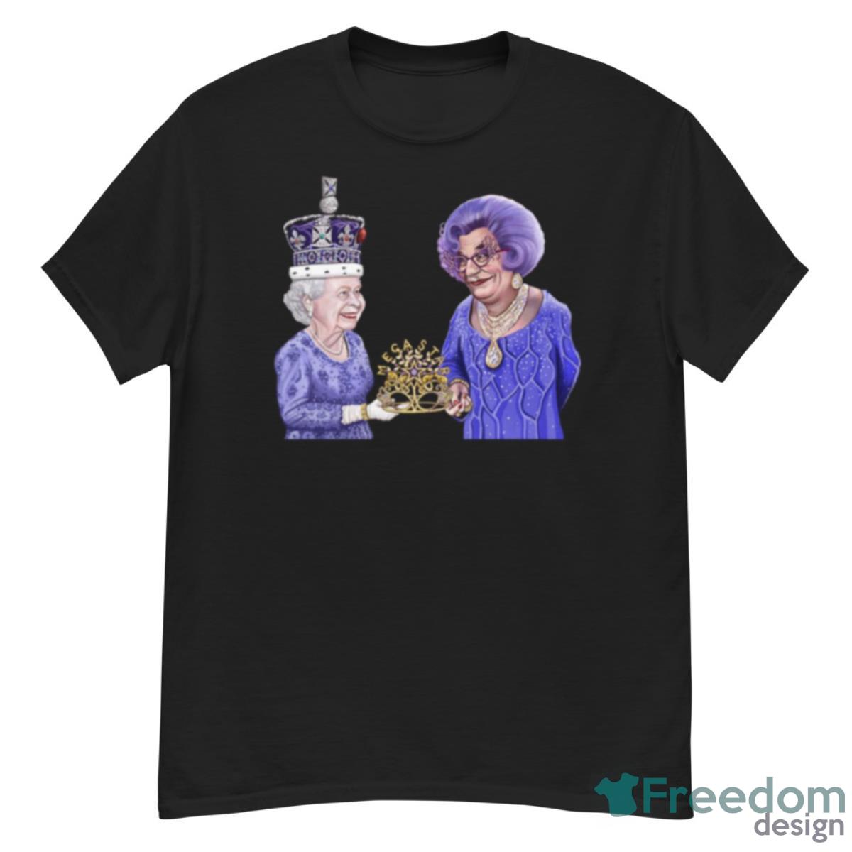 Dame Edna Everage And Queen Elizabeth Ii By James Brennan Shirt - G500 Men’s Classic T-Shirt