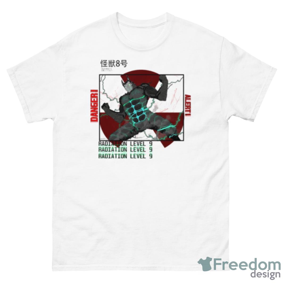 Danger Alert Radtation Level 9 Kaiju No 8 Art Shirt - 500 Men’s Classic Tee Gildan