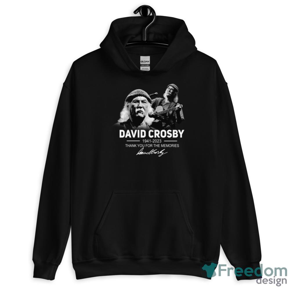 David Crosby 1941 2023 Thank You For The Memories Signature T Shirt - Short Sleeve T-Shirt
