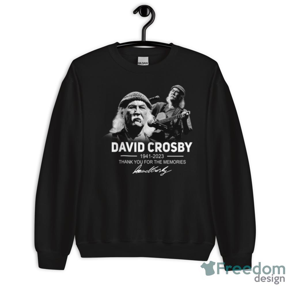 David Crosby 1941 2023 Thank You For The Memories Signature T Shirt - G500 Men’s Classic T-Shirt