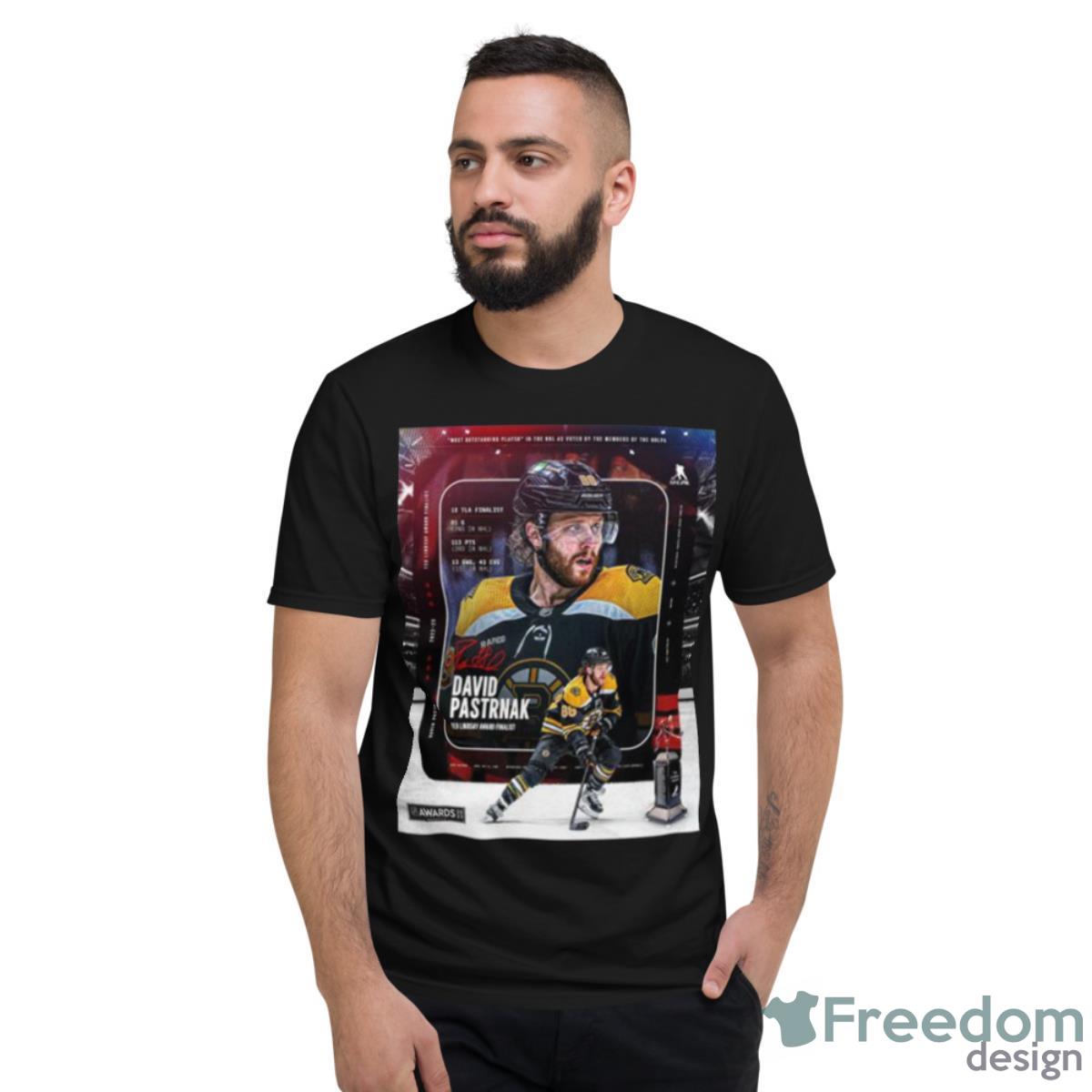 David Pastrnak 2023 Ted Lindsay Award Finalist Signature Shirt - Short Sleeve T-Shirt