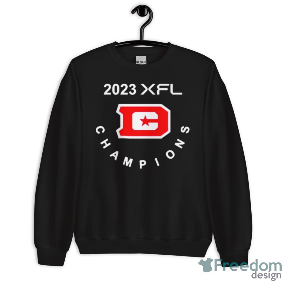 Dc Defender XFL Champions 2023 Shirt - Unisex Crewneck Sweatshirt Dc Defender XFL Champions 2023 Shirt - Unisex Crewneck Sweatshirt