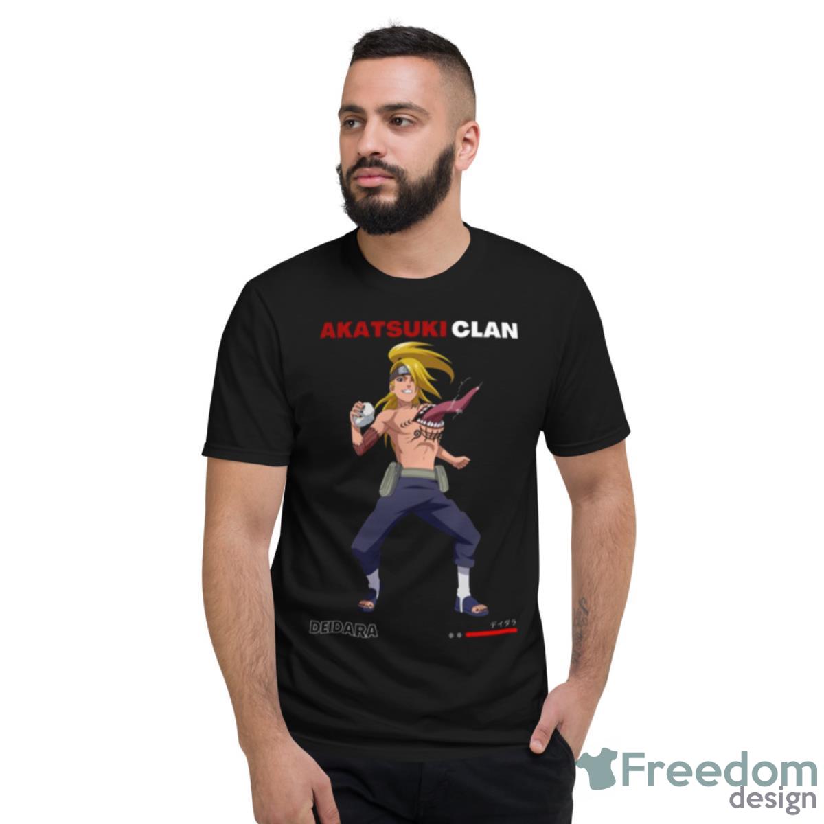 Deidara And The Weapon Naruto Shippuden Shirt - Short Sleeve T-Shirt Deidara And The Weapon Naruto Shippuden Shirt - Short Sleeve T-Shirt