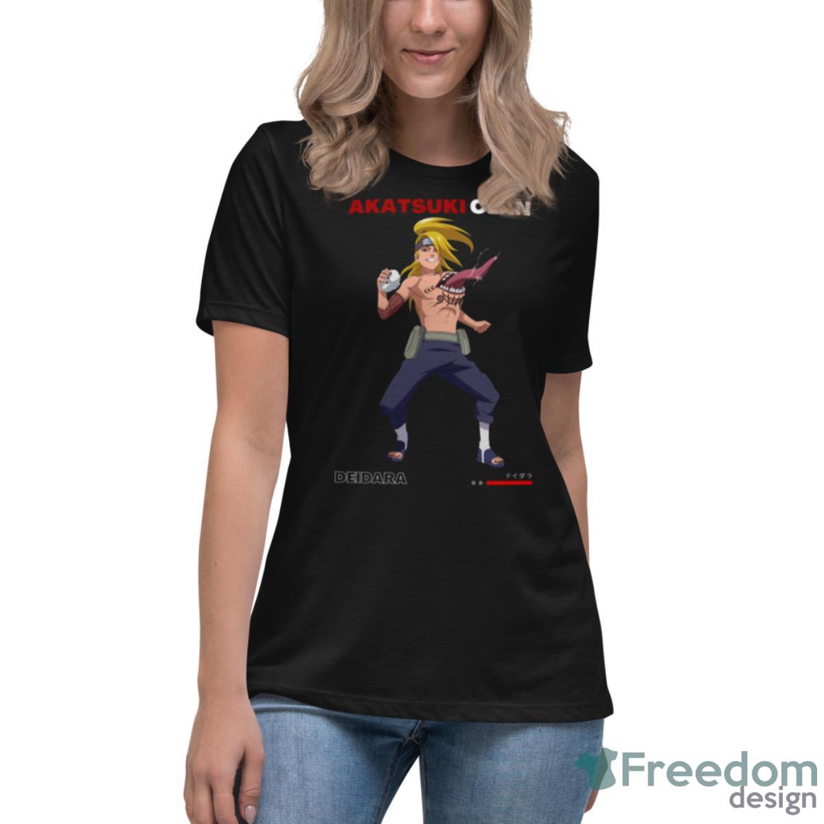 Deidara And The Weapon Naruto Shippuden Shirt - Womens Relaxed Short Sleeve Jersey Tee Deidara And The Weapon Naruto Shippuden Shirt - Womens Relaxed Short Sleeve Jersey Tee