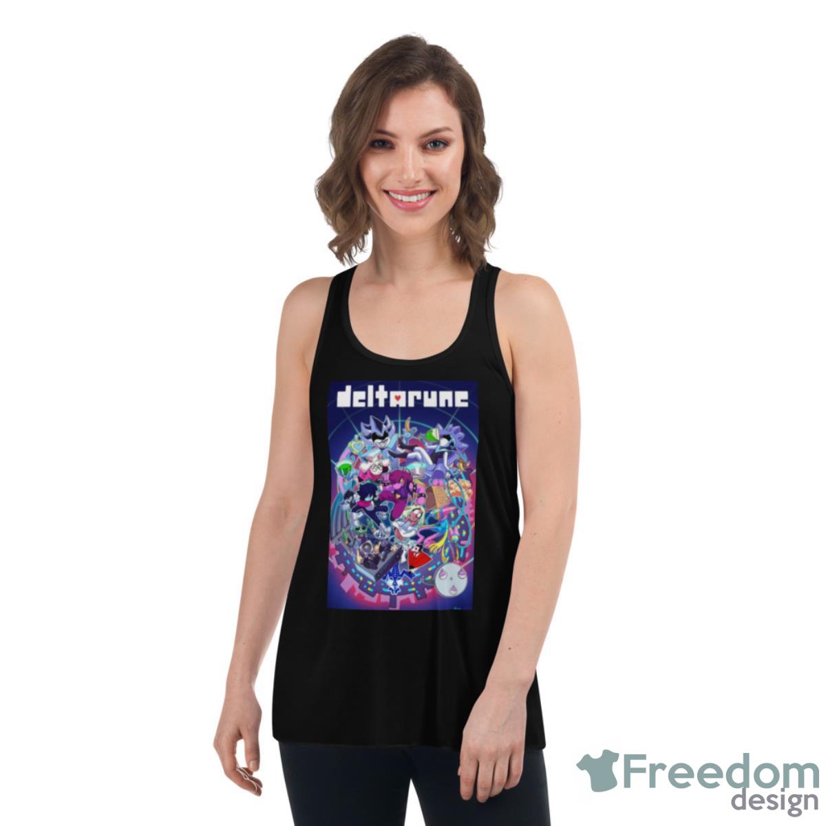 Deltarune Chapter 2 Undertale Shirt - Womens Flowy Racerback Tank Deltarune Chapter 2 Undertale Shirt - Womens Flowy Racerback Tank