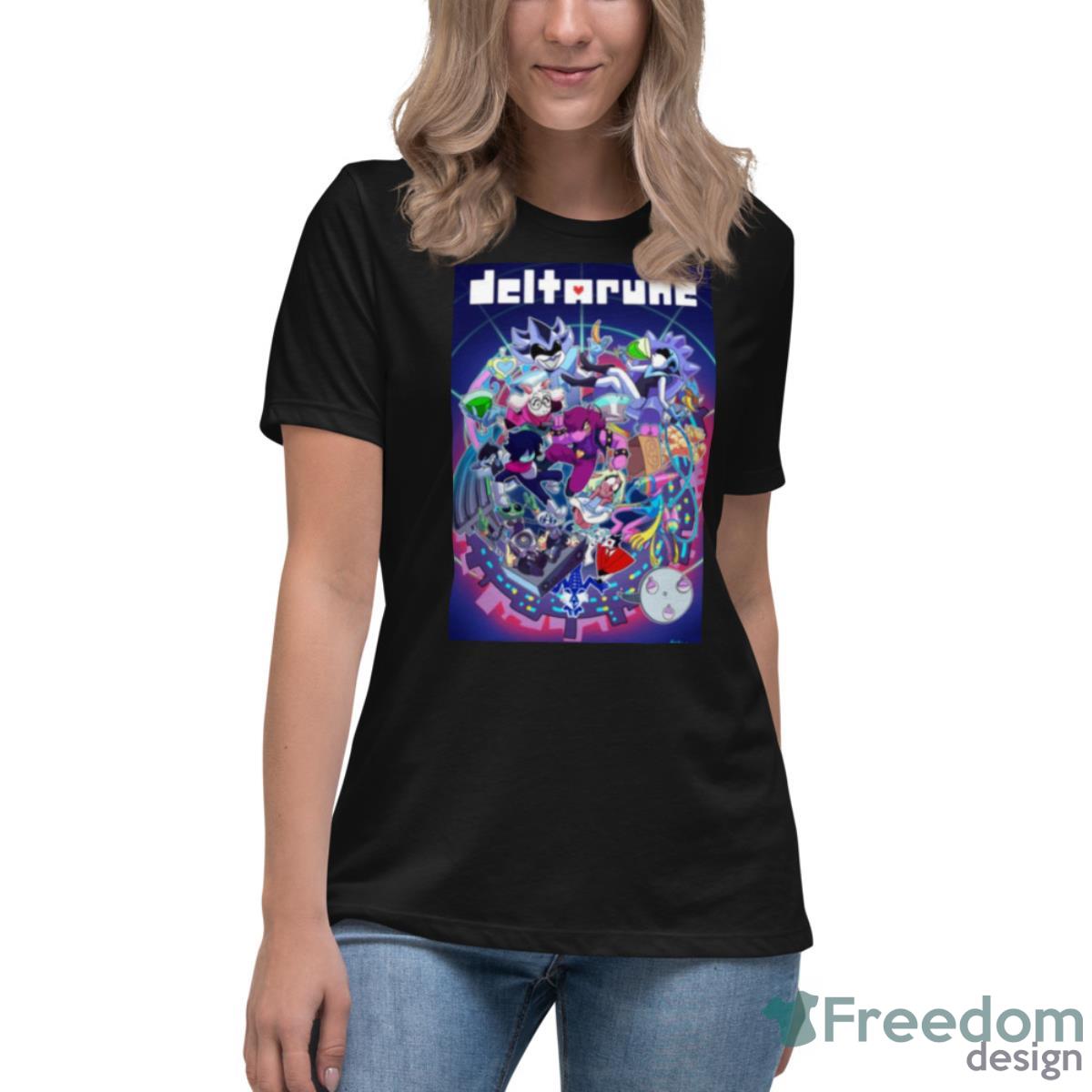 Deltarune Chapter 2 Undertale Shirt - Womens Relaxed Short Sleeve Jersey Tee Deltarune Chapter 2 Undertale Shirt - Womens Relaxed Short Sleeve Jersey Tee