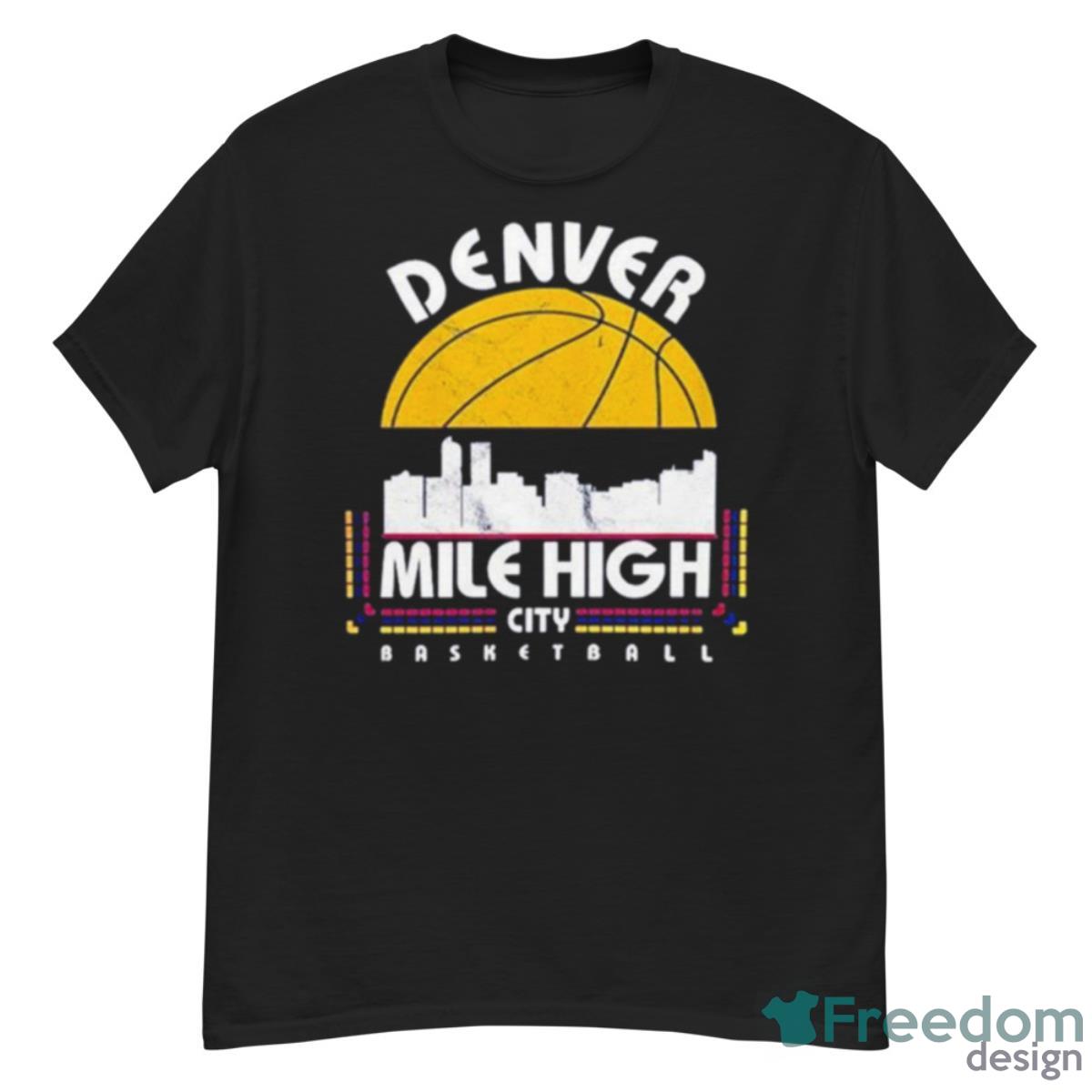 Denver Basketball Retro Mile High City Vintage 2023 Shirt - G500 Men’s Classic T-Shirt