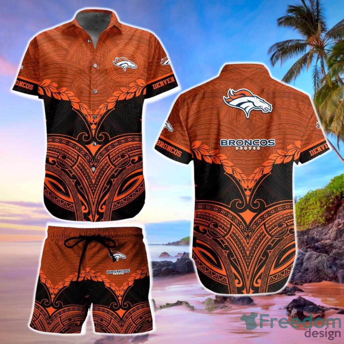 Denver Broncos Football NFL Hawaiian Shirt Polynesian Pattern New Summer Gift For Men Women Fans Product Photo 1