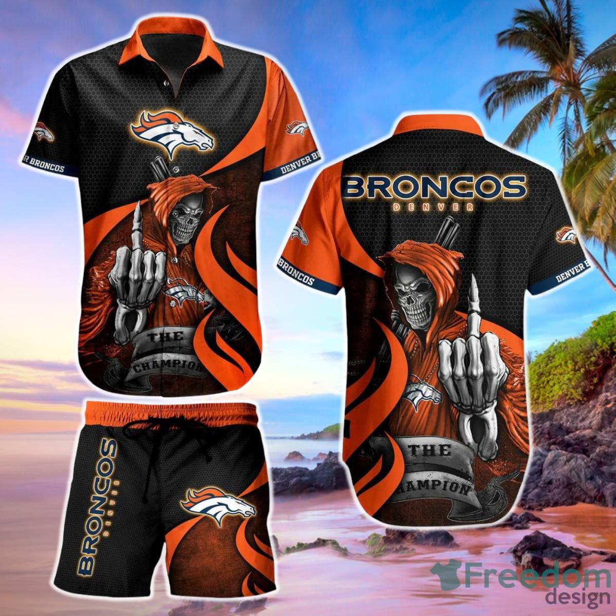 Denver Broncos NFL Football Hawaiian Shirt And Short Graphic Summer The Champion Gift For Men Women Product Photo 1