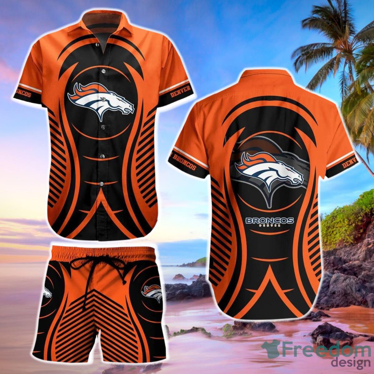 Denver Broncos NFL Hawaiian Shirt And Short New Collection Summer Best Gift For Big Fans Product Photo 1