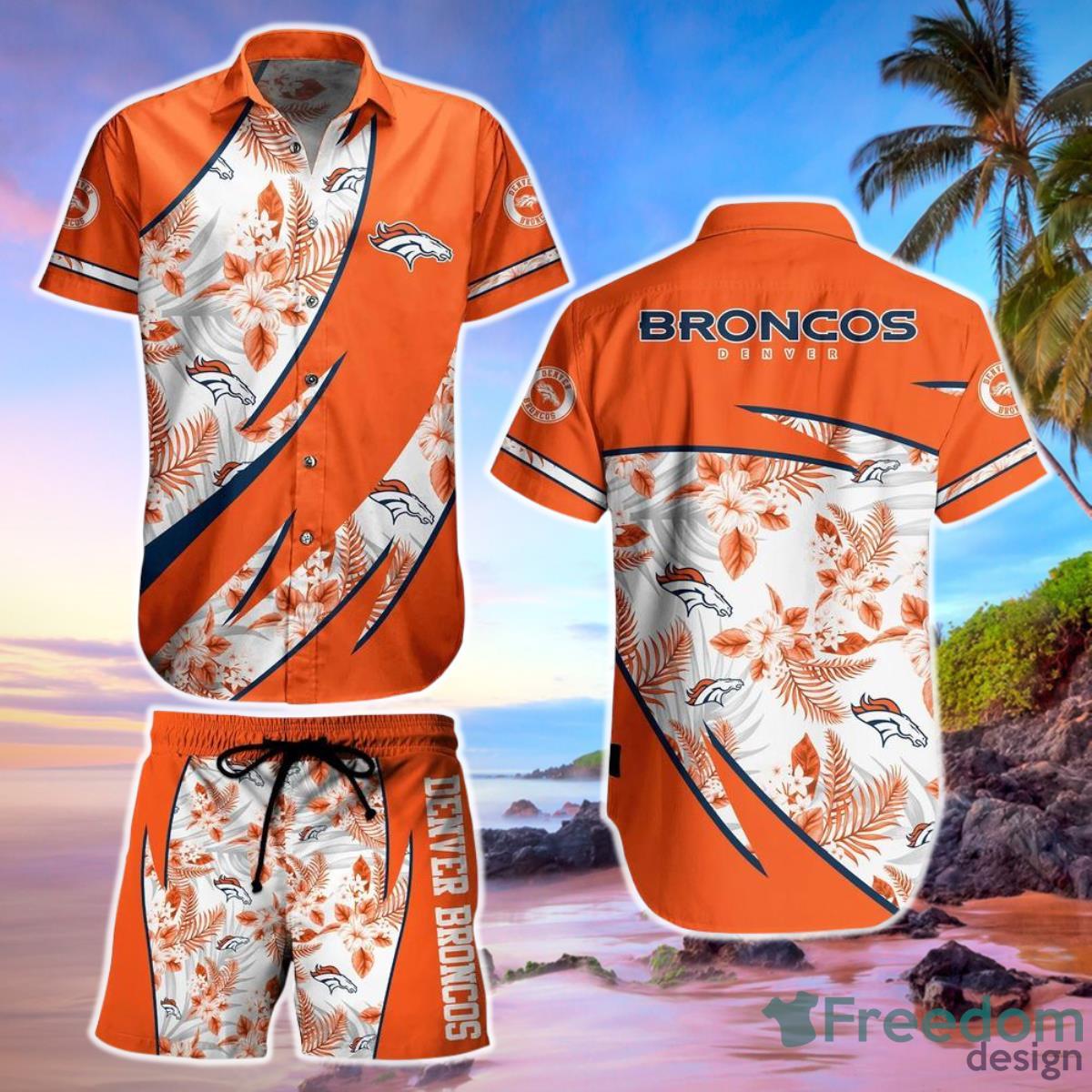 Denver Broncos Cool Summer Hawaiian Shorts Gift For Fans