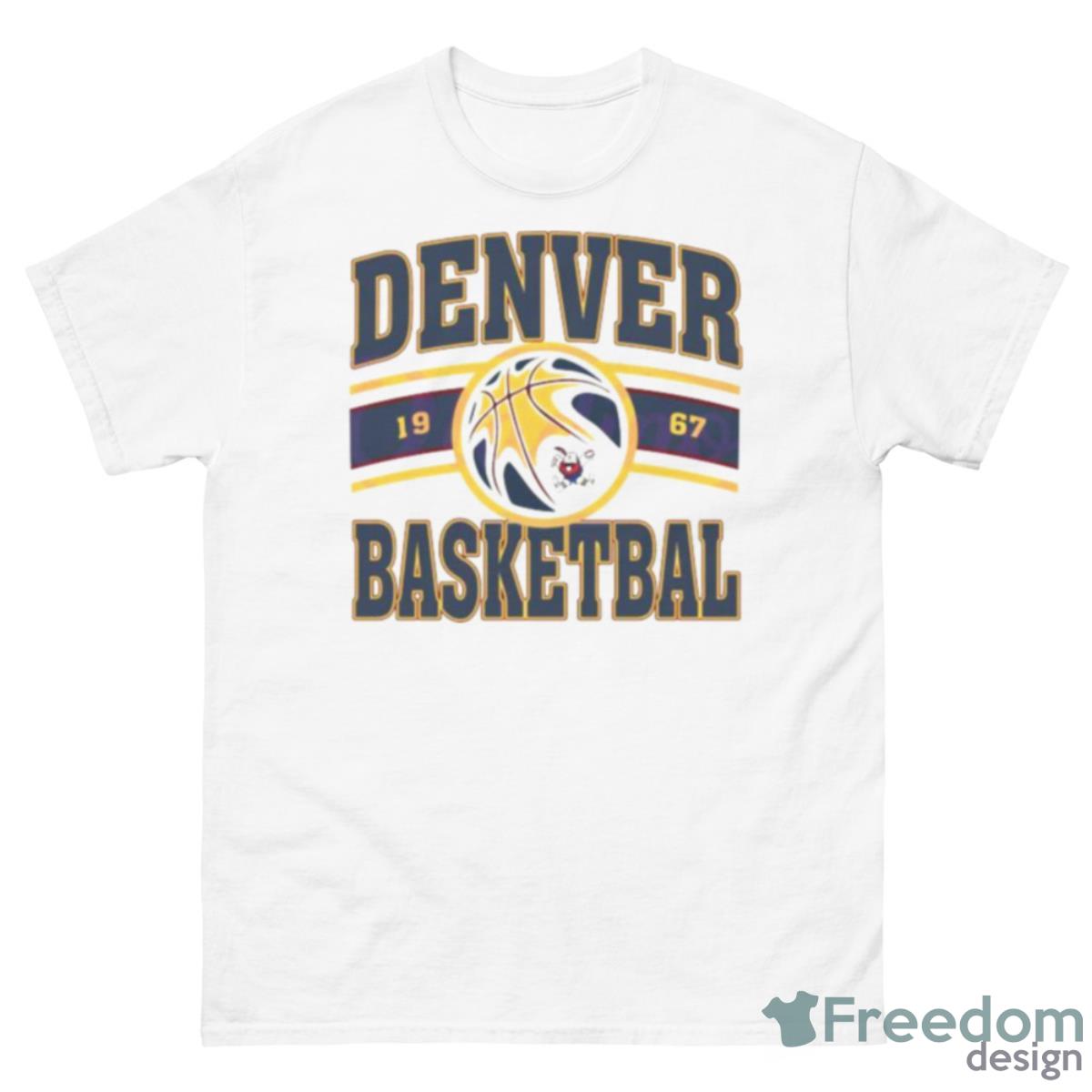 Denver Nugget 1967 Basketball Shirt - 500 Men’s Classic Tee Gildan