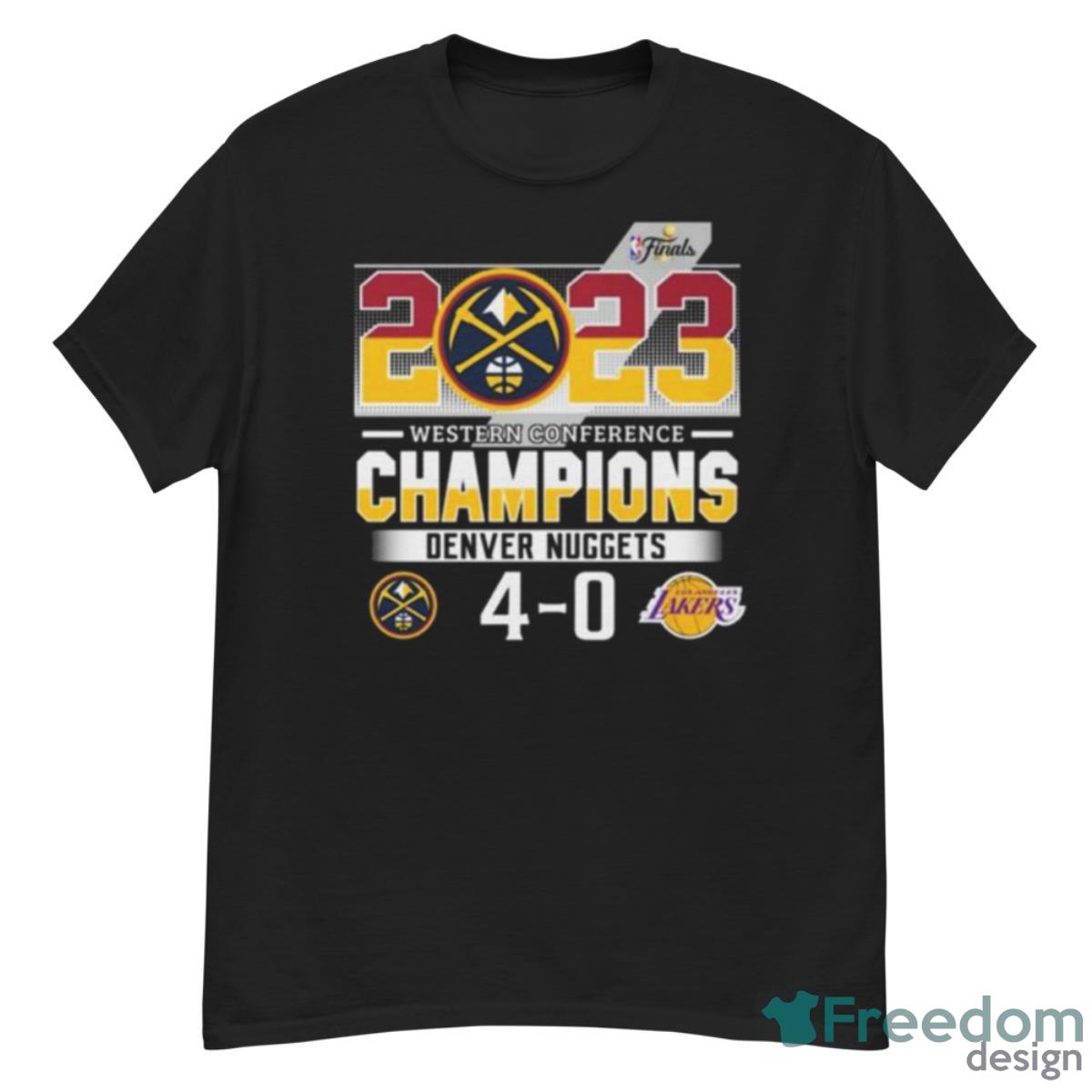 Denver Nuggets 2023 Western Conference Champions 4 0 Matchup Shirt - G500 Men’s Classic T-Shirt
