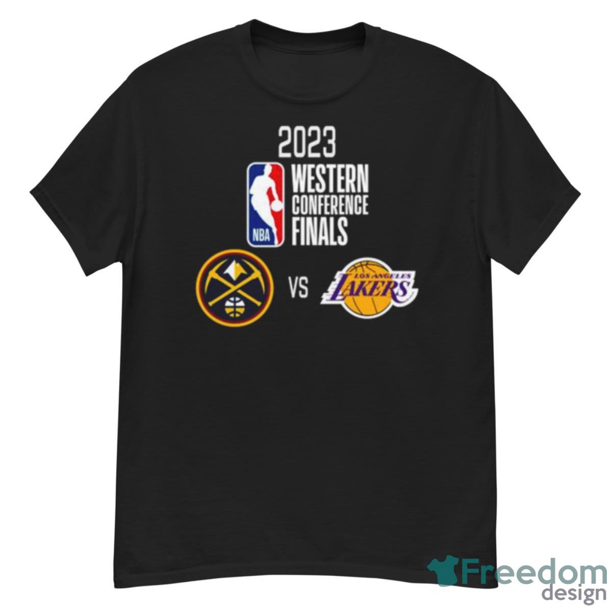 Denver Nuggets Vs. Los Angeles Lakers 2023 NBA Playoffs Western Conference Finals Matchup Shirt - G500 Men’s Classic T-Shirt