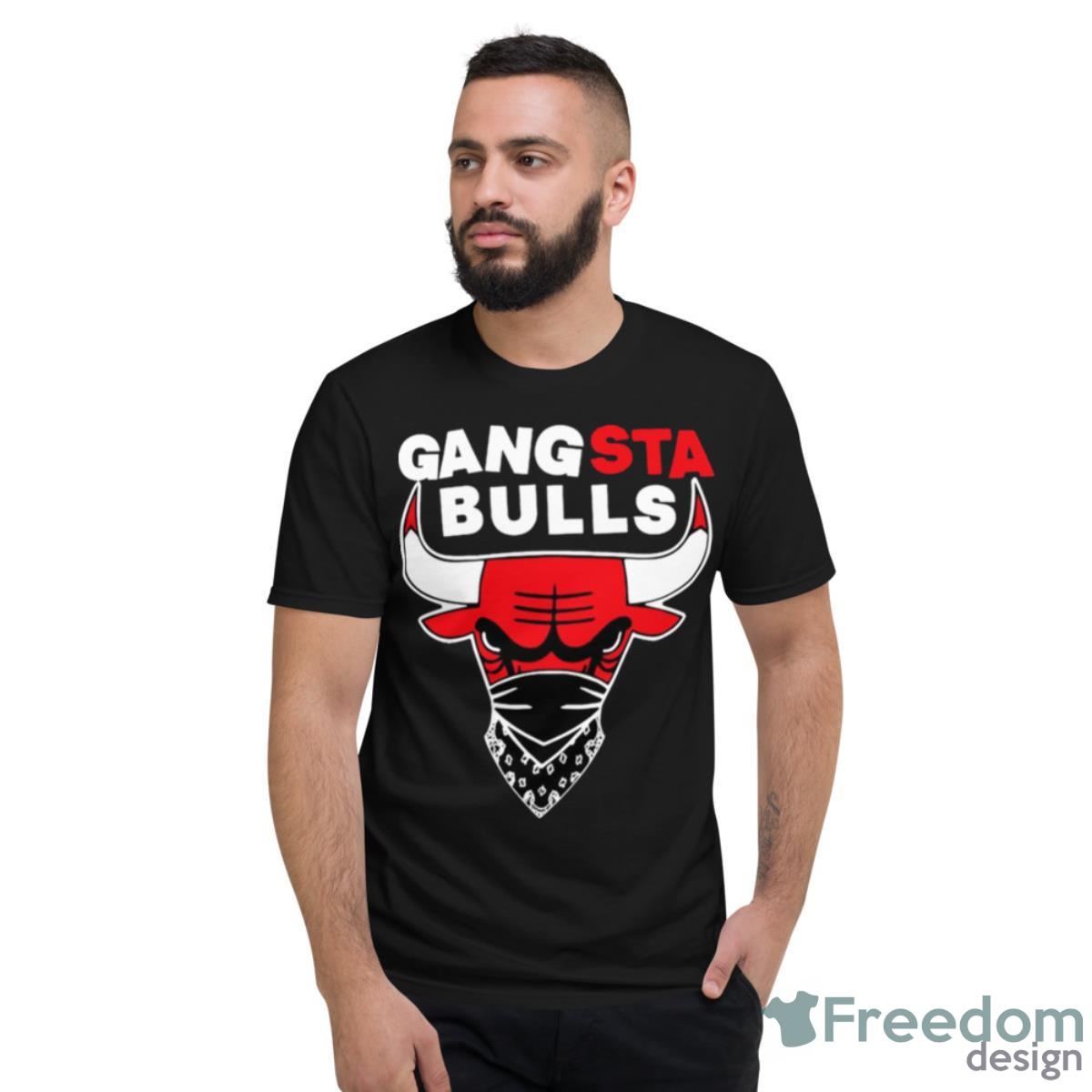 Design Gangsta Chicago Bulls 2023 T Shirt - Short Sleeve T-Shirt