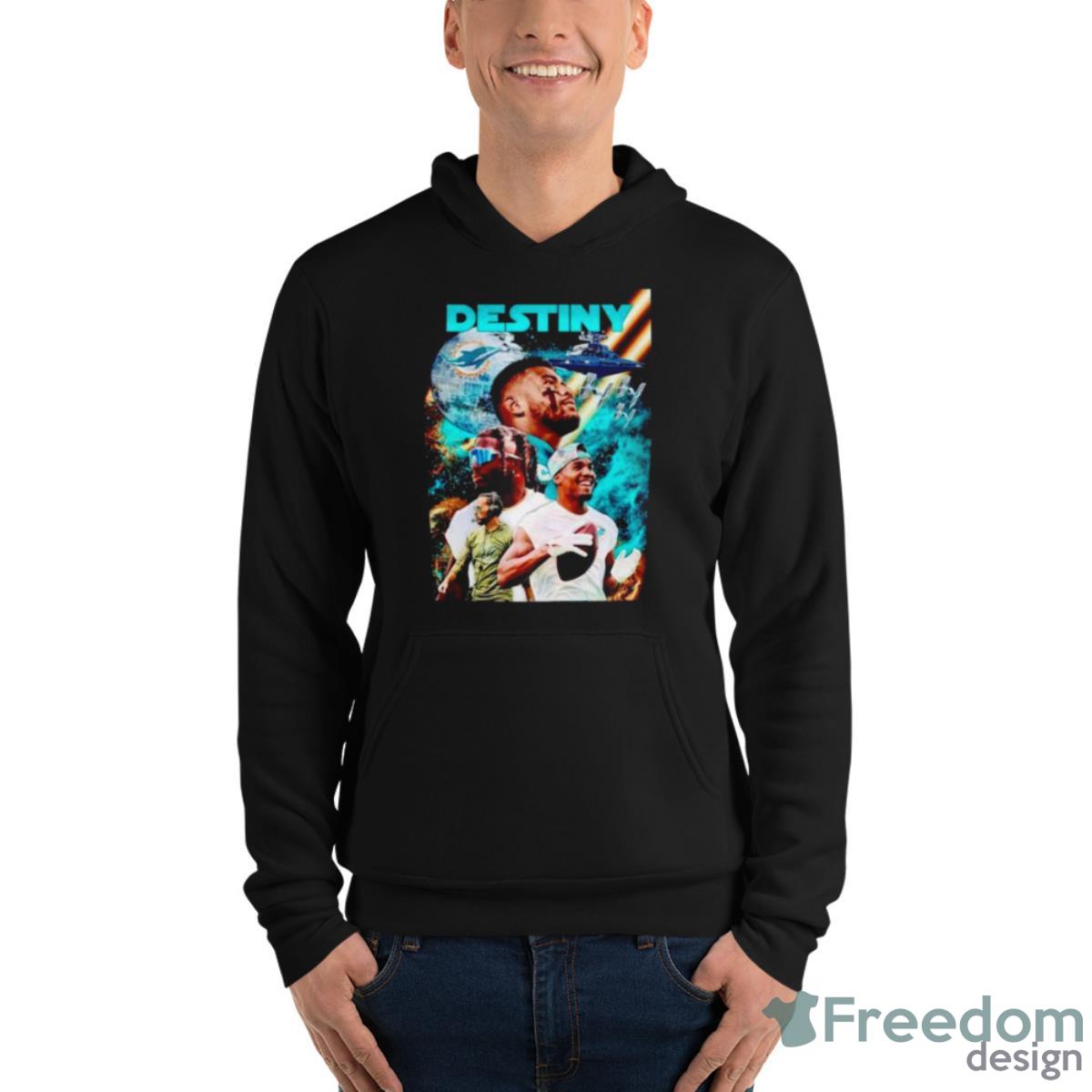 Destiny Miami Dolphins Football Shirt image Destiny Miami Dolphins Football Shirt - Unisex Fleece Pullover Hoodie