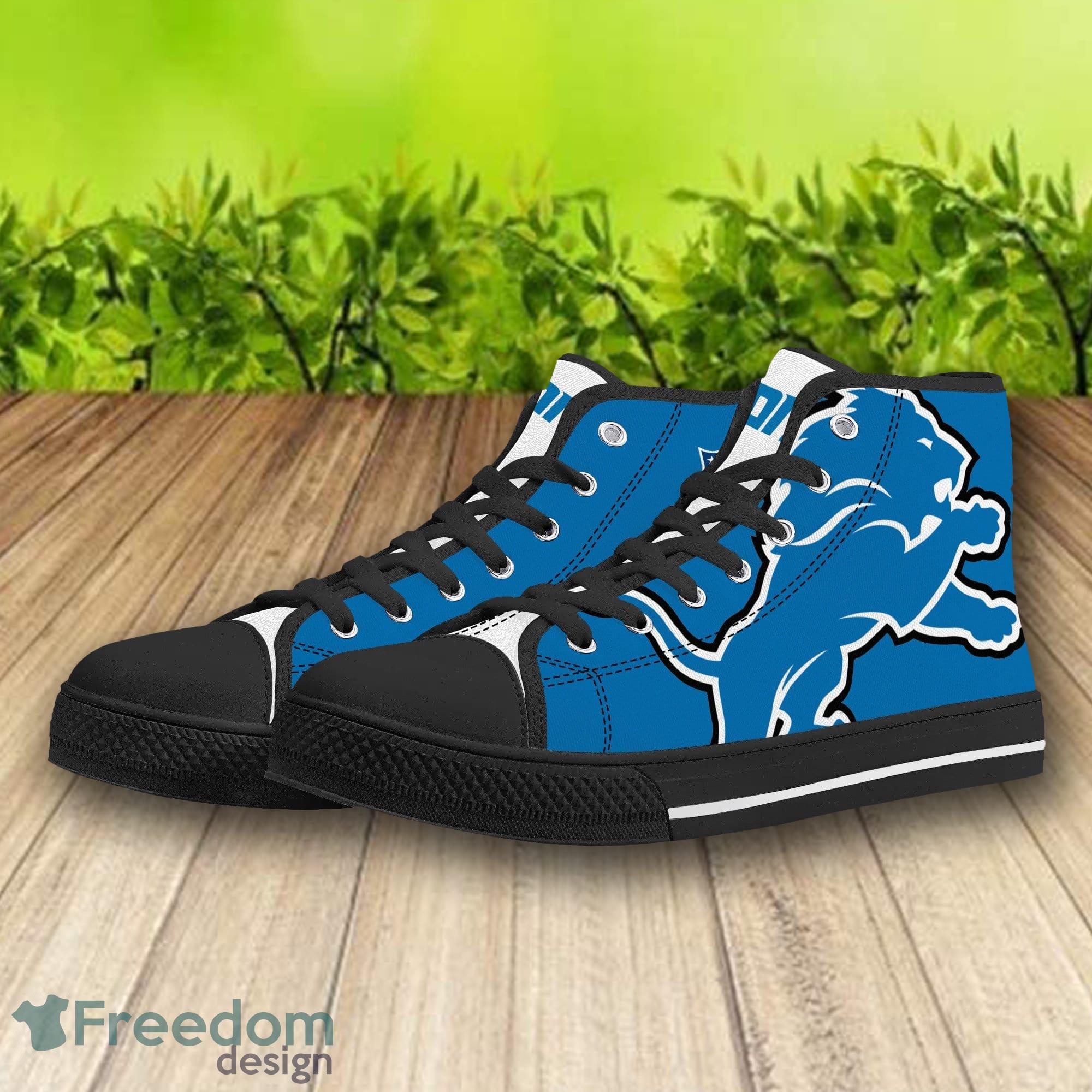 Detroit Lions Sneakers High Top Shoes Fan Gift