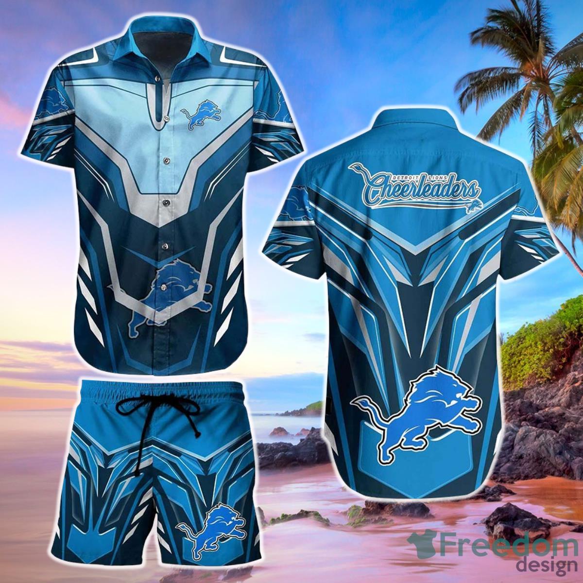 Detroit Lions NFL Hawaiian Shirt And Short Trends Summer, 52% OFF