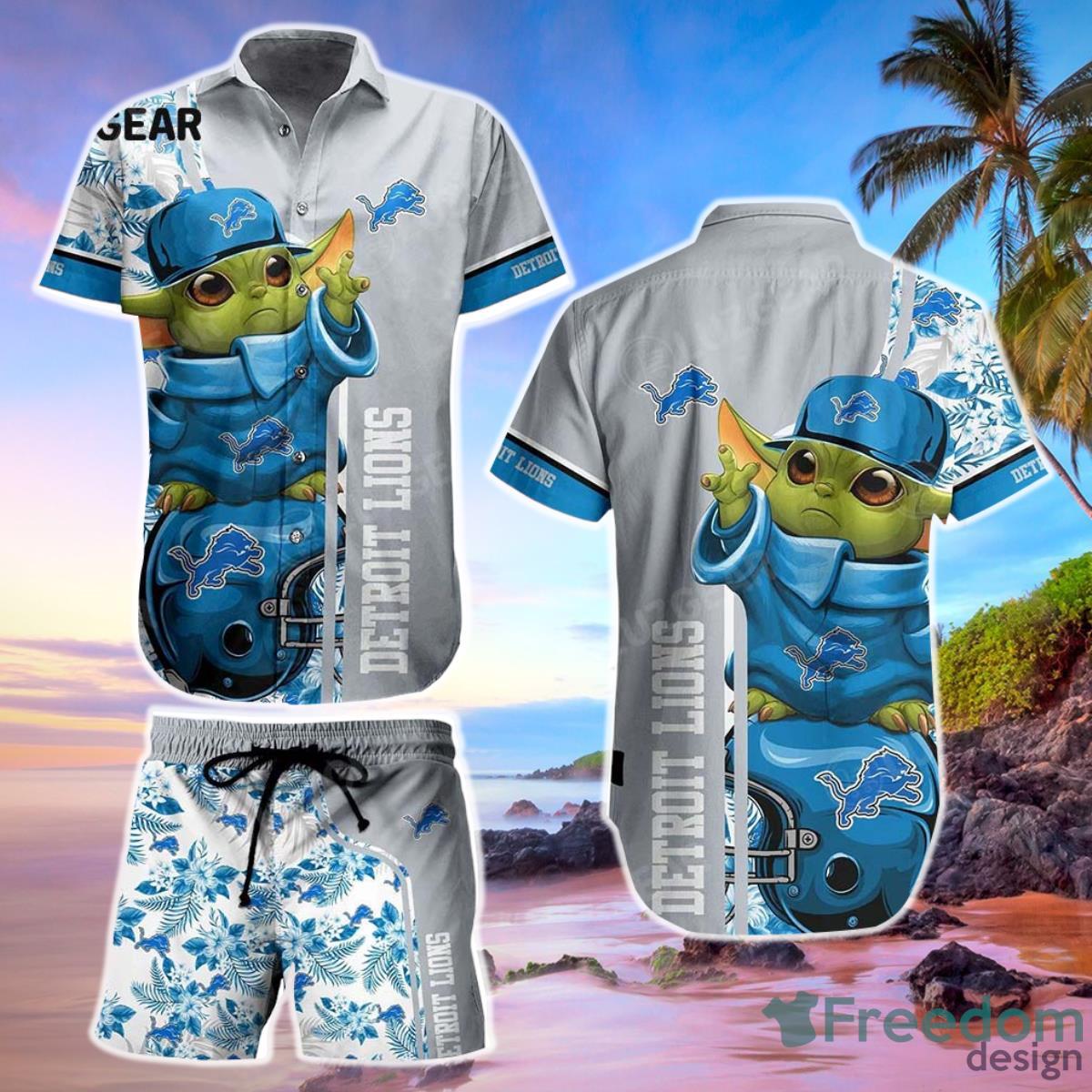 Green Bay Packers NFL Team Logo Baby Yoda Hawaiian Shirt - Freedomdesign