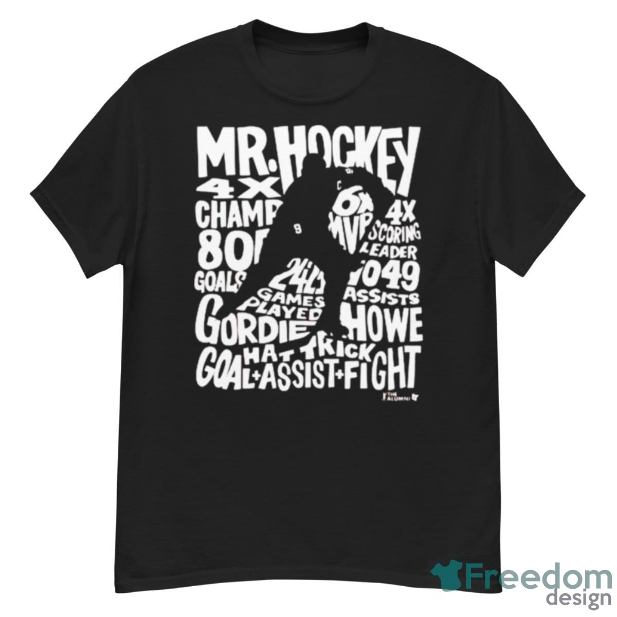 Detroit Red Wings Gordie Howie Word Art Shirt - G500 Men’s Classic T-Shirt