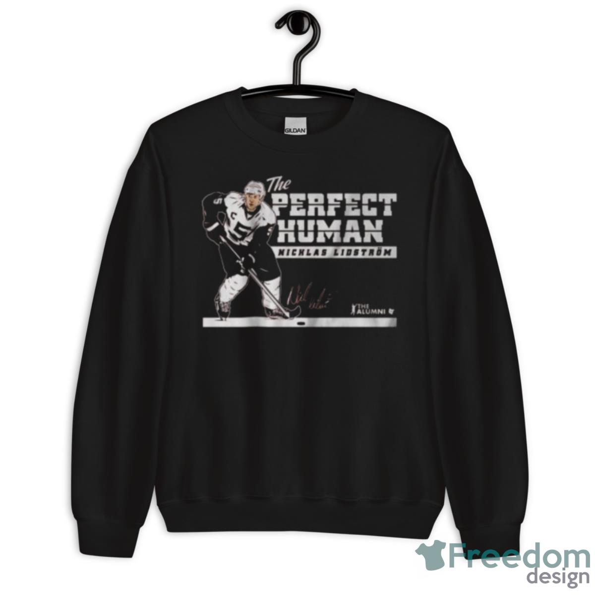 Detroit Red Wings Nicklas Lidström Perfect Human Signature Shirt image Detroit Red Wings Nicklas Lidström Perfect Human Signature Shirt - Unisex Crewneck Sweatshirt