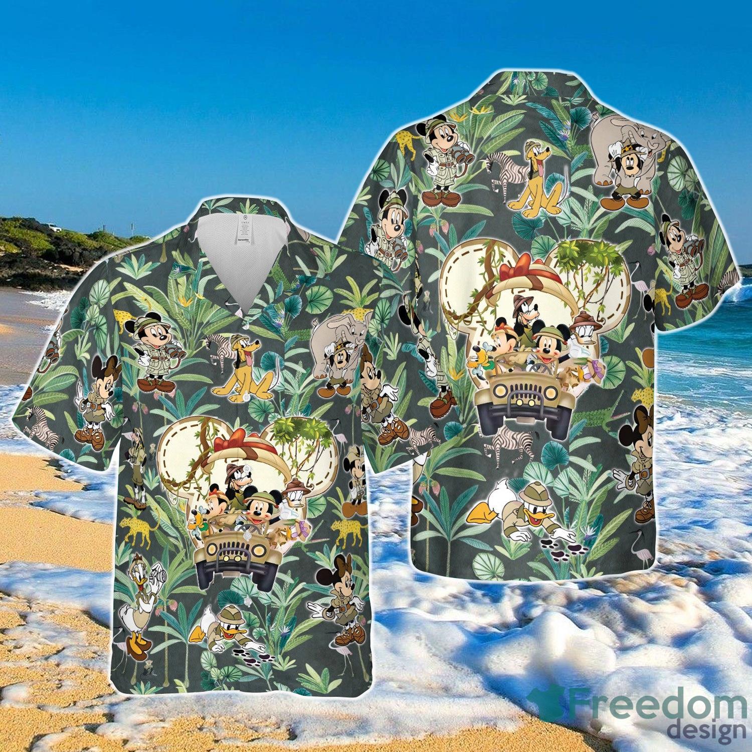 Disney Animal Kingdom Mickey And Friends Hawaiian Shirt Product Photo 1