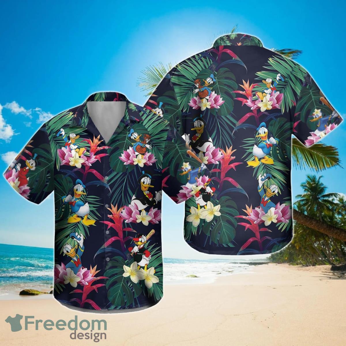 Disney Donal Duck Summer Beach Trip Family Hawaiian Shirt Product Photo 1