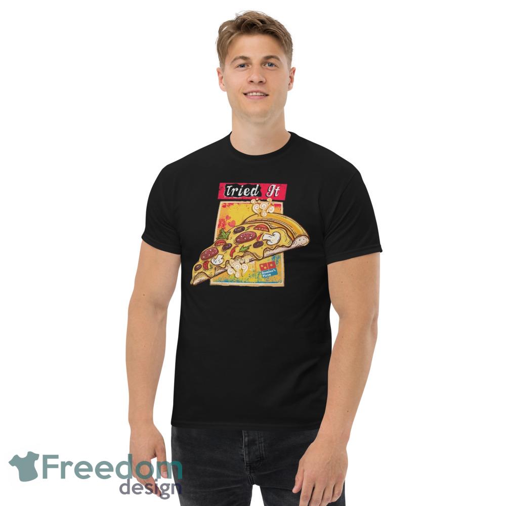 Dominos Pizza Food Shirt, Dominos Vintage Graphic Sweatshirt Print For Men And Women - Men’s Classic Tee Gildan 5000 Dominos Pizza Food Shirt, Dominos Vintage Graphic Sweatshirt Print For Men And Women - Men’s Classic Tee Gildan 5000