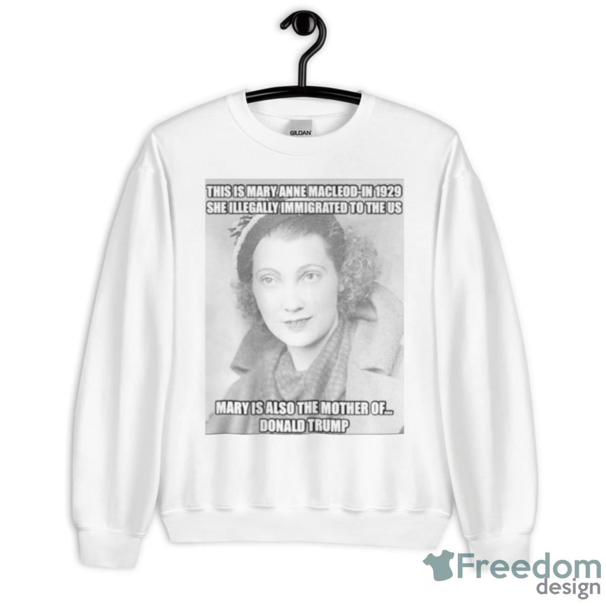 Donald Trump This Mary Anne Macleod In 1929 Shirt - Unisex Heavy Blend Crewneck Sweatshirt