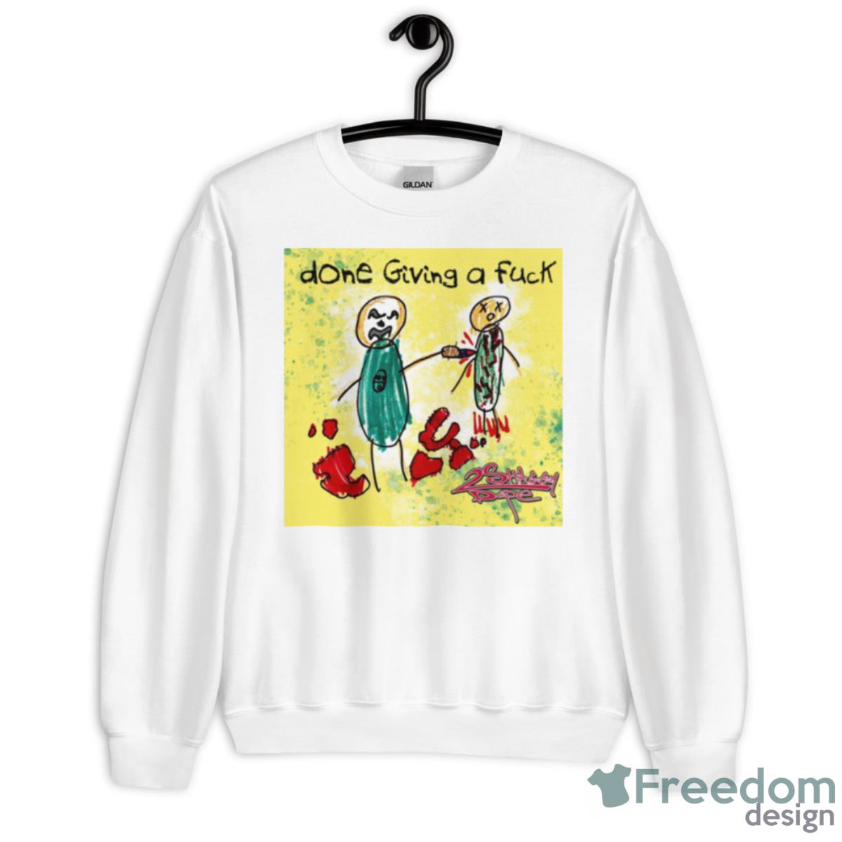 Done Giving A Fuck Insane Clown Posse 2023 Shirt - Unisex Heavy Blend Crewneck Sweatshirt