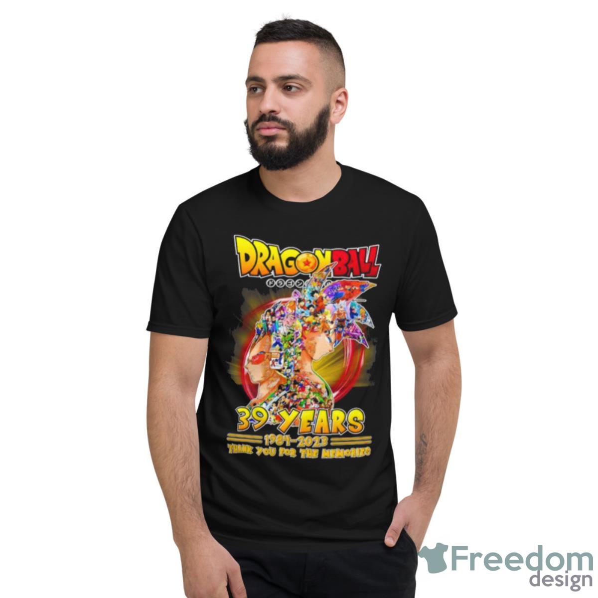 Dragon Ball Super 39 Years 1984 2023 Legend Thank You For The Memories Shirt - Short Sleeve T-Shirt