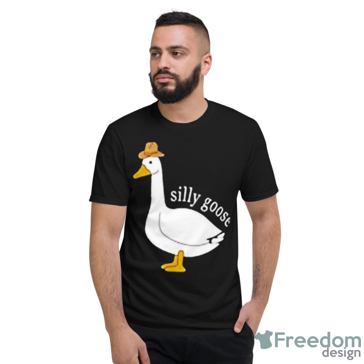 Duck Silly Goose Cowboy Hat Funny Easter Shirt - Short Sleeve T-Shirt